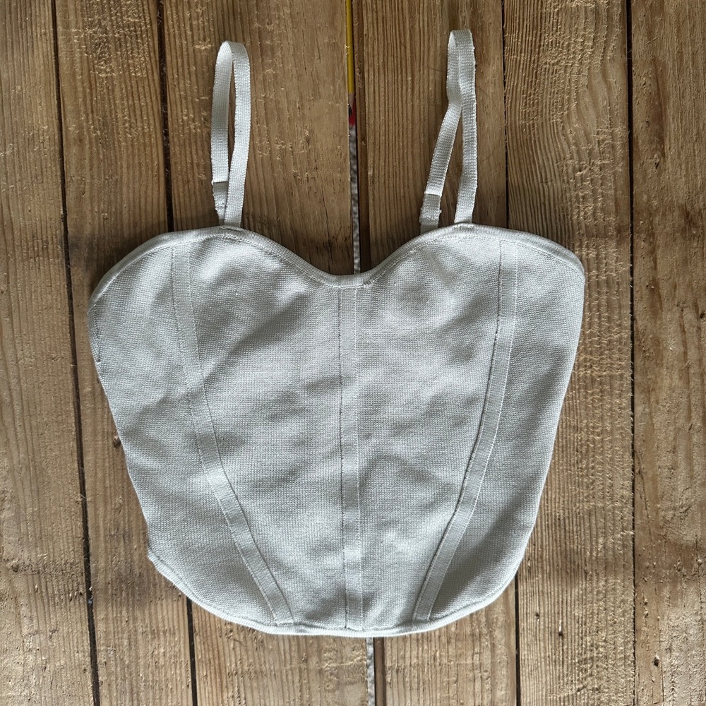 Babaton Franklin Sculpt Knit Cropped Camisole Matte Pearl 2XS